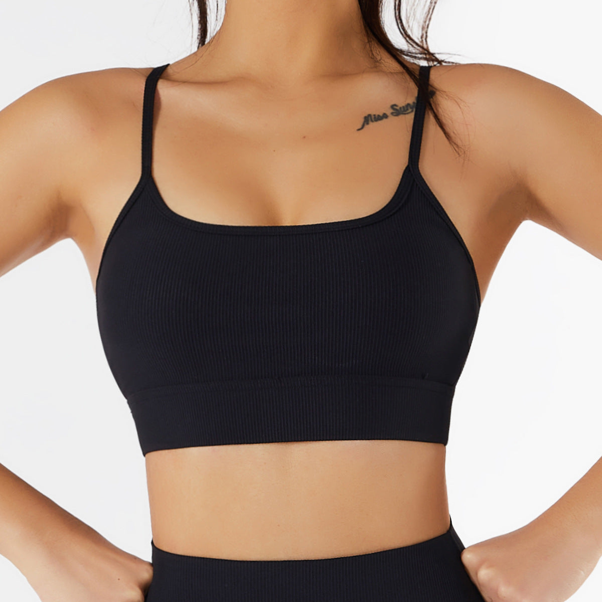 Live In Rib Longline Sports Bra