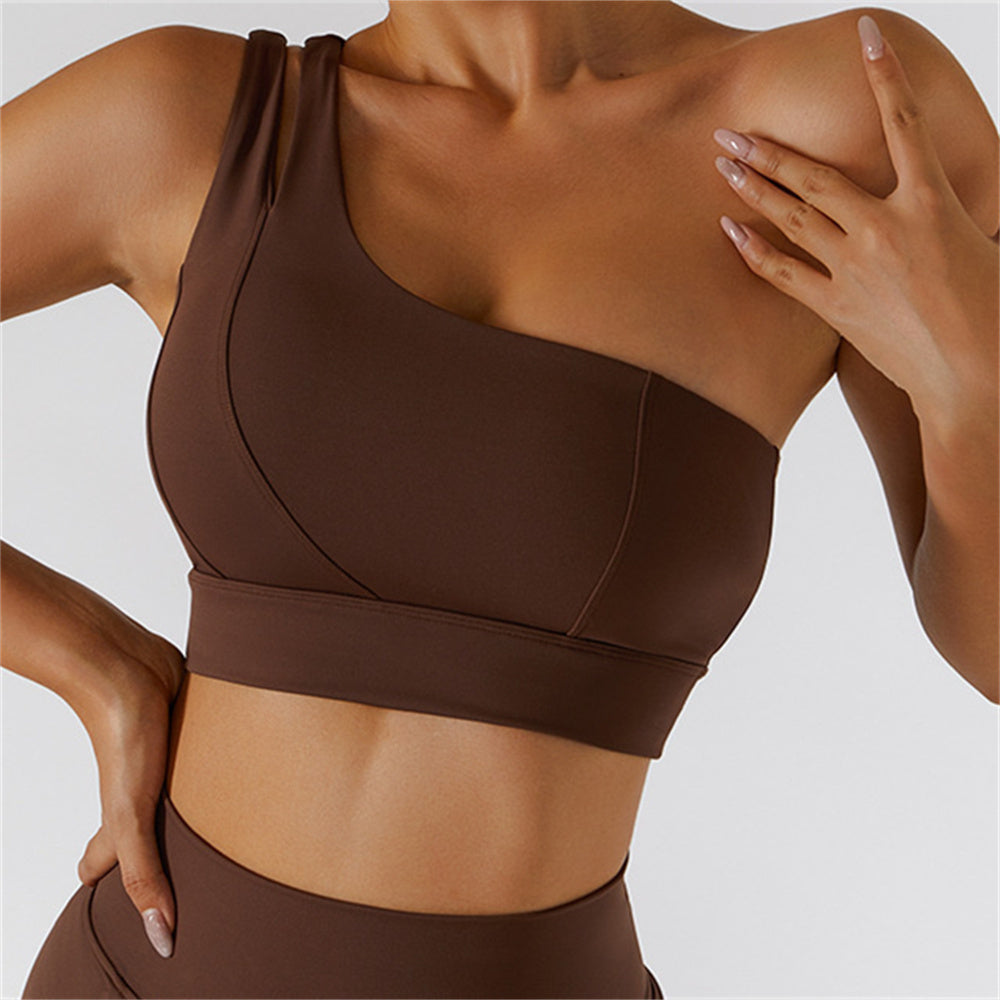 One Shoulder Sports Bra