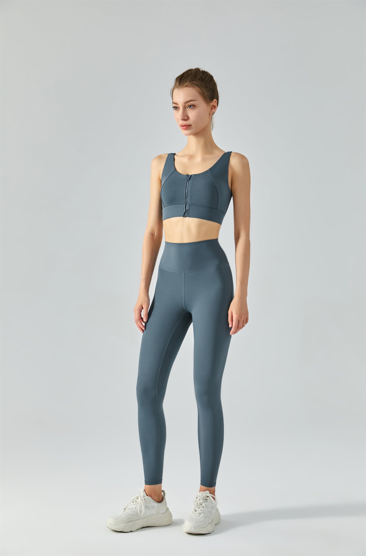 Zip Front Sports Bra