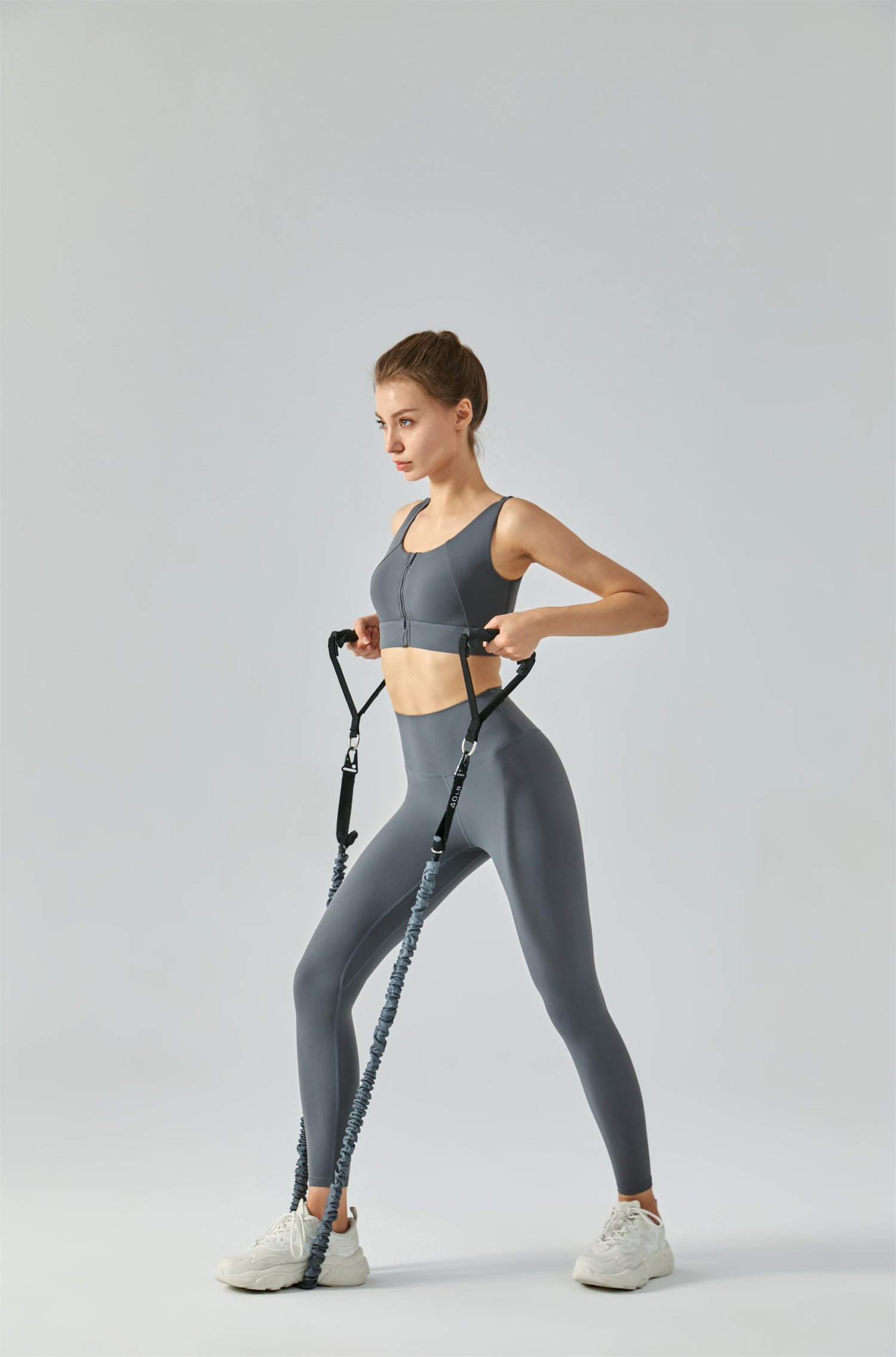 Zip Front Sports Bra