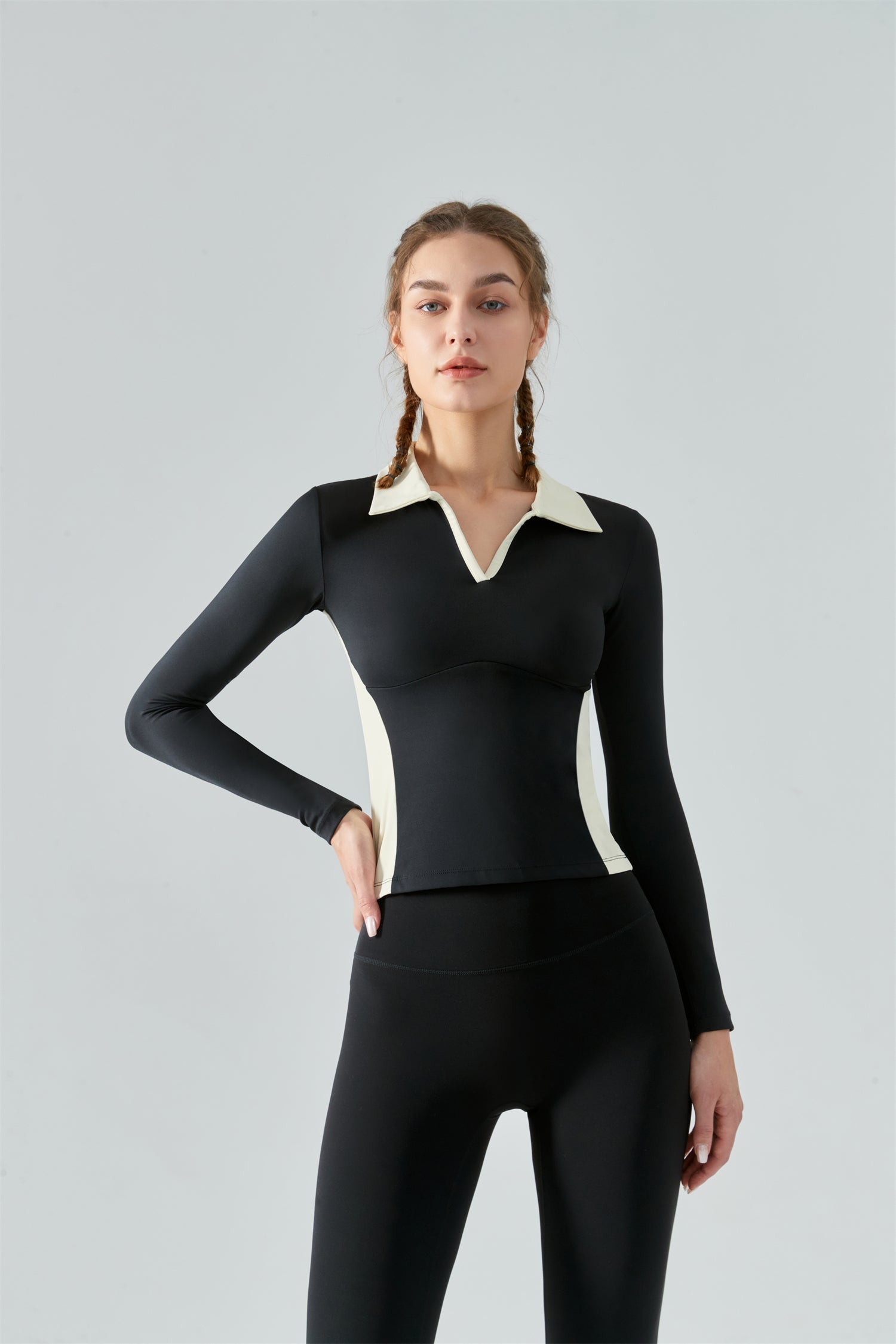 Collared Sports Top