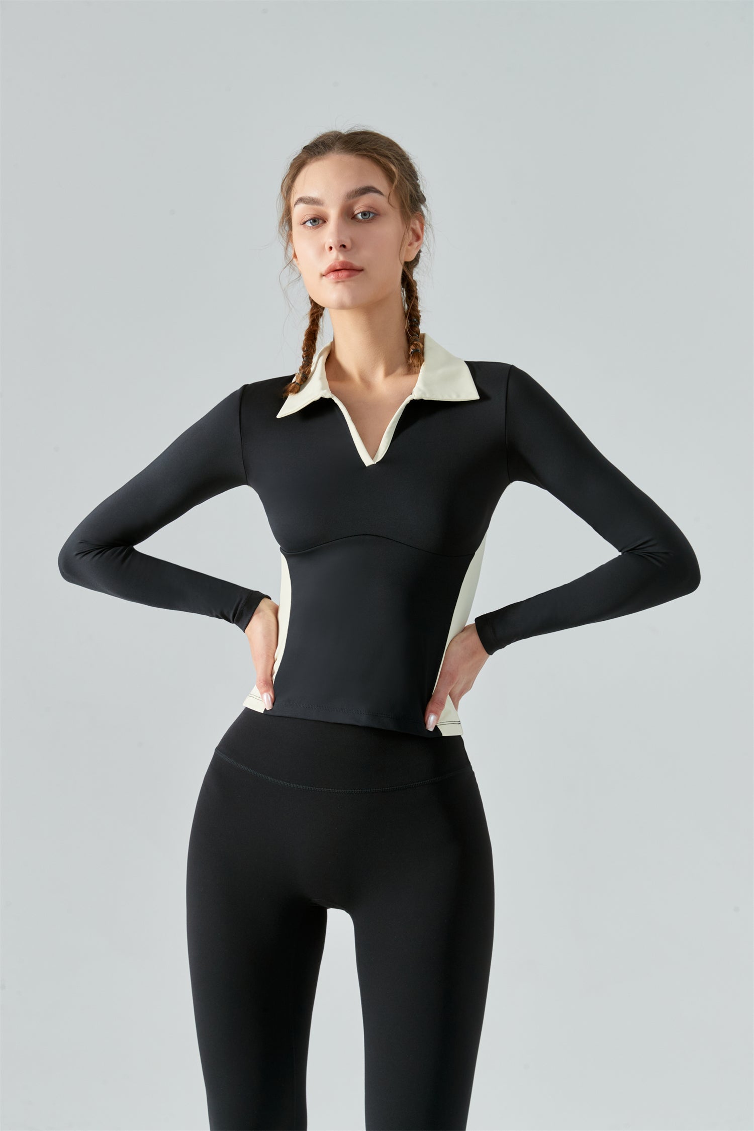 Collared Sports Top