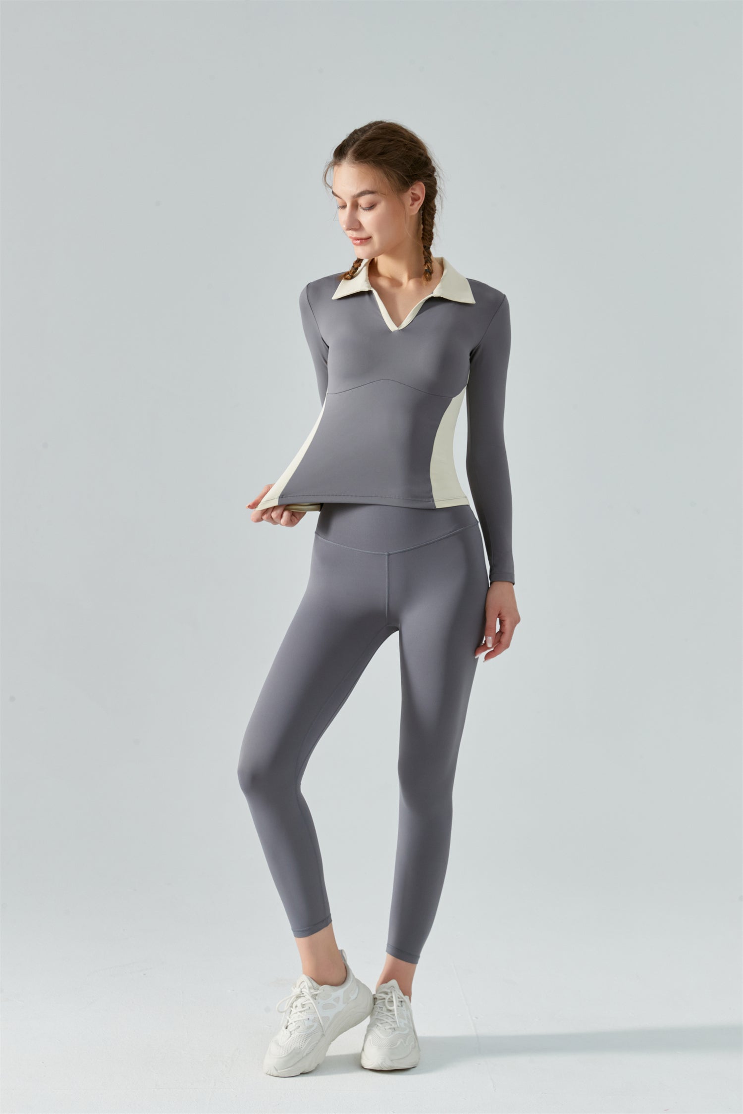 Collared Sports Top