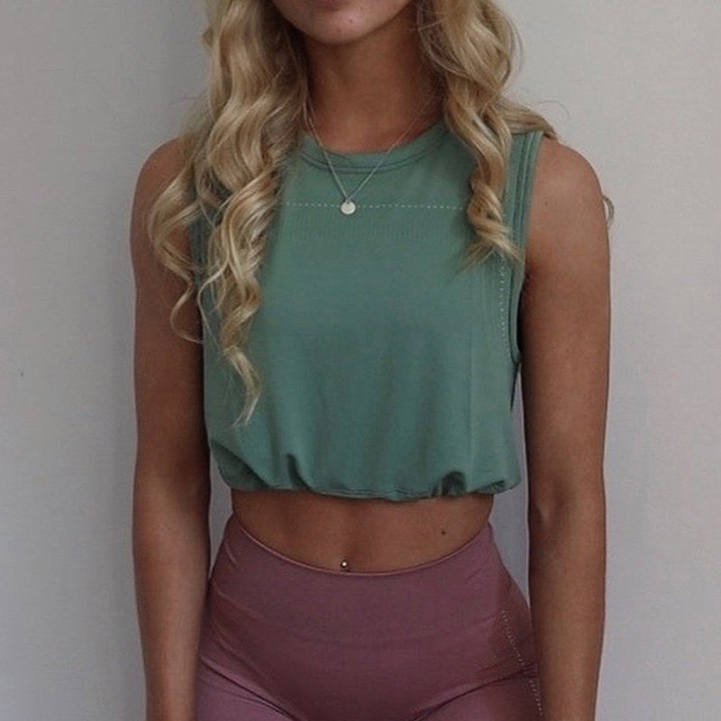 Workout Sets Seamless Drawstring Tank Top & Leggings