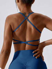 Air Cloud Strappy Cross Back Yoga Bra