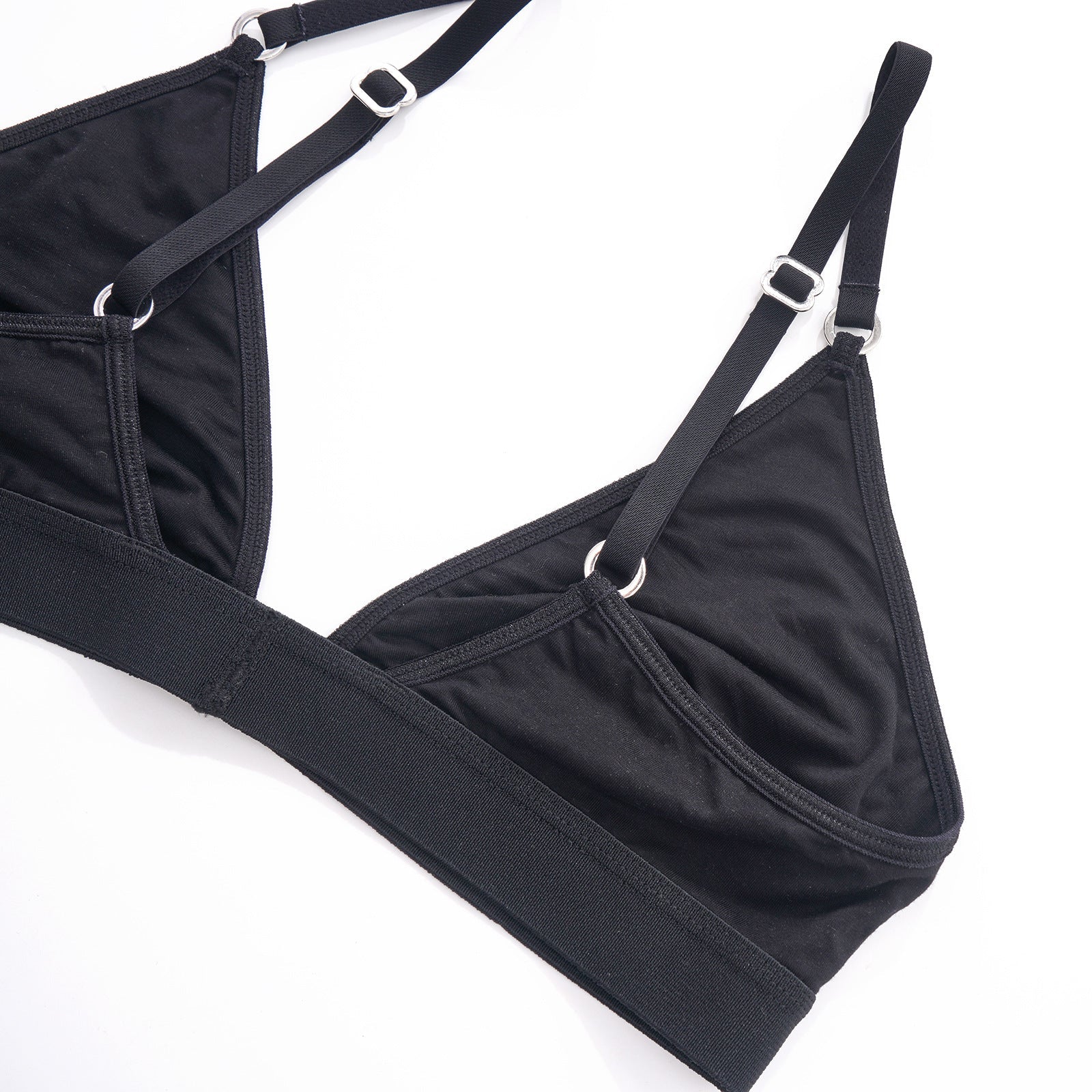 Sexy French Triangle Wireless Bra & Thong Set