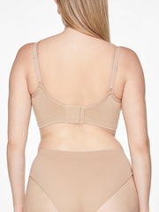 Classic Comfortable Wireless Bra Taupe