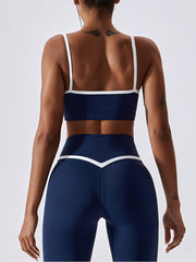 Air Cloud Contrast Strapes Yoga Bra