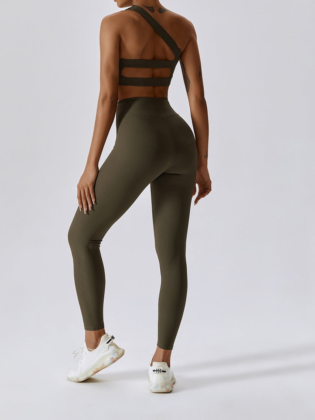 Ribbed Butt Lift Yoga Leggings