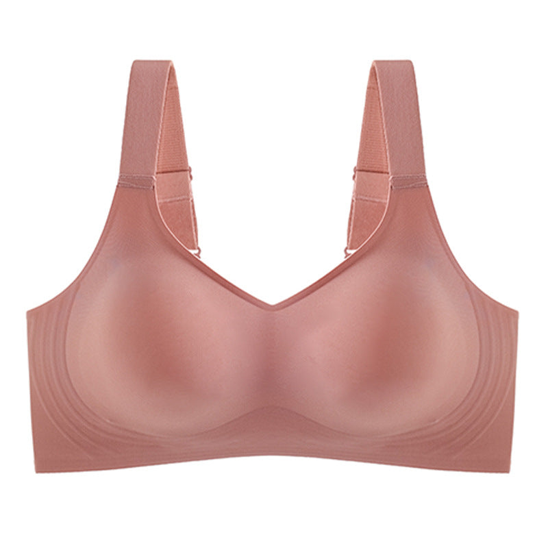 Sexy Seamless for Wireless Free Active V Neck Soft Full Coverage Comfort Bra