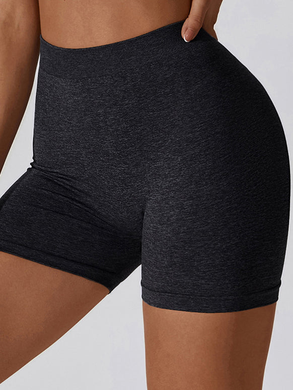 Back V Scrunch Marl Yoga Shorts