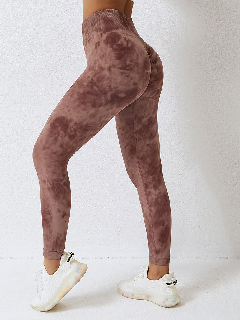 Tie Dye Scrunch Back Yoga Leggings