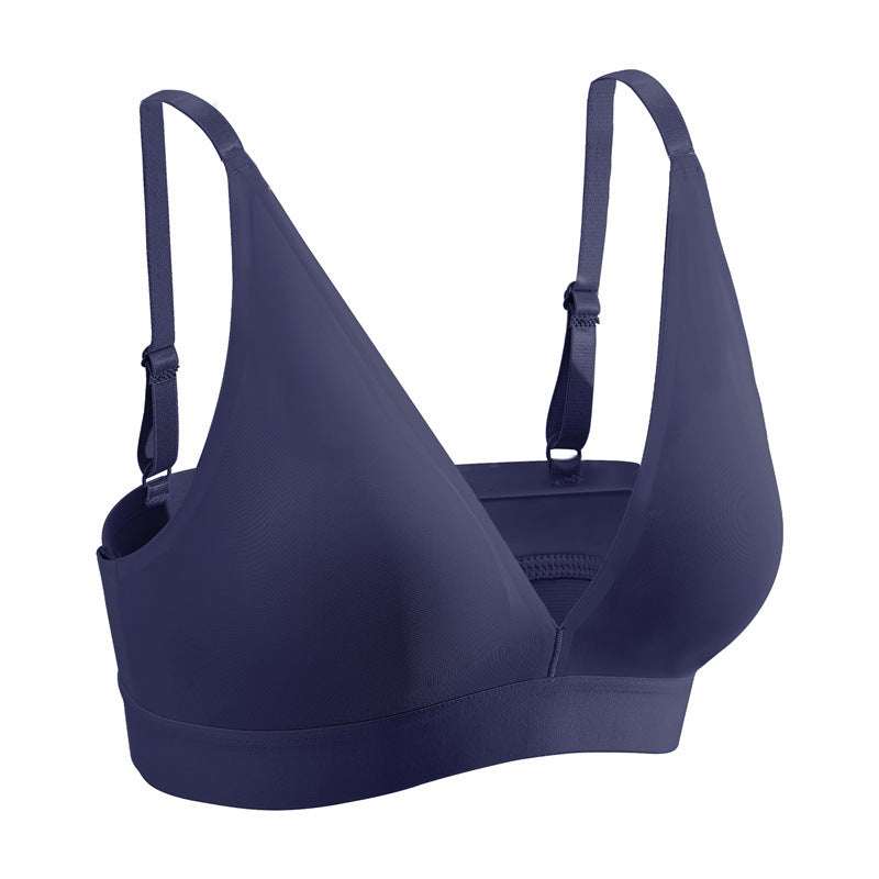 Solid Plunging Neck Wireless Bralette