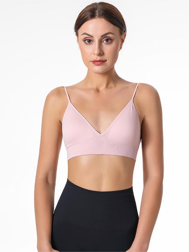 High Elasticity Spaghetti Straps Triangle Yoga Bra