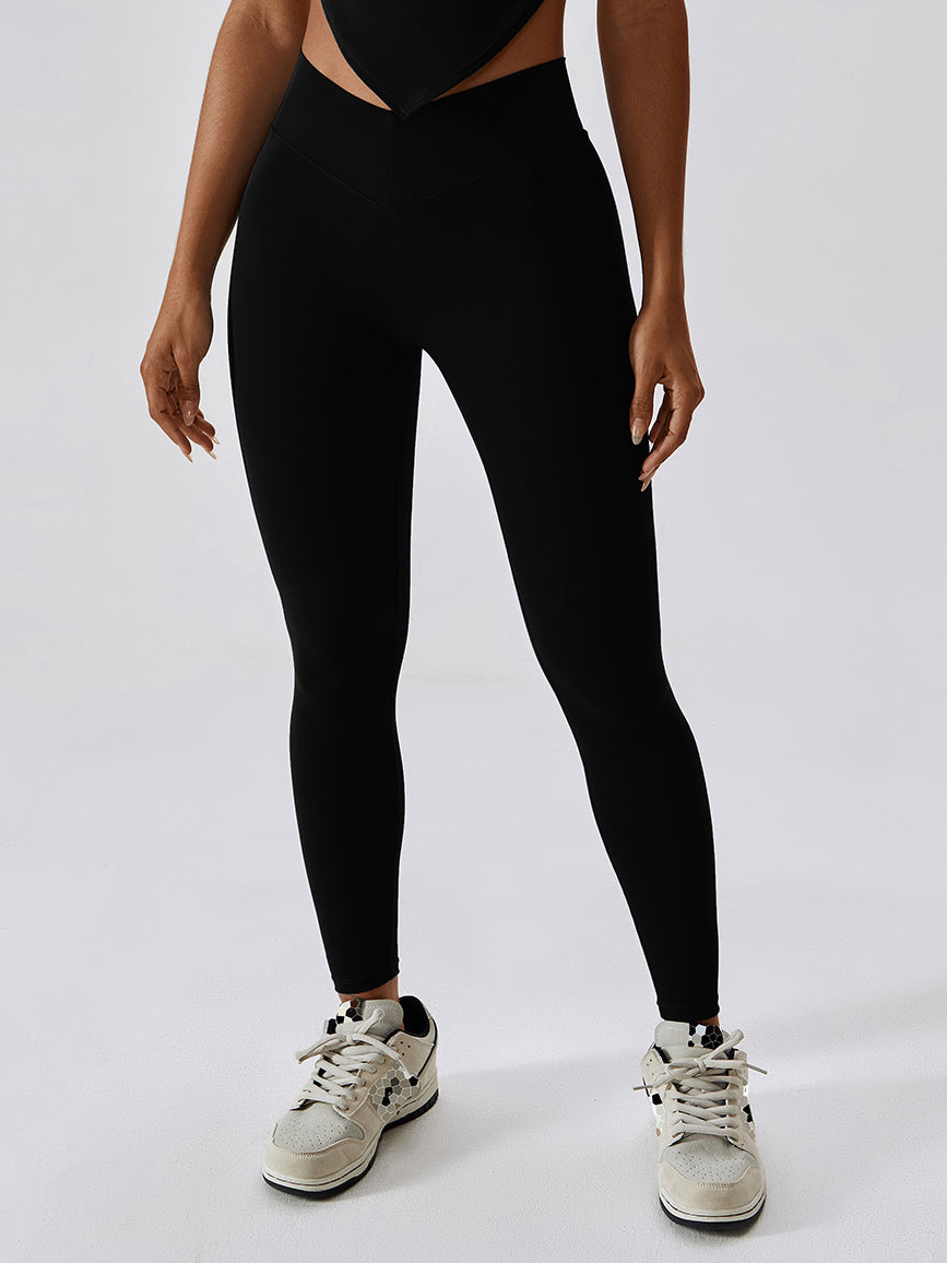 Back V Scrunch Pocket Yoga Leggings