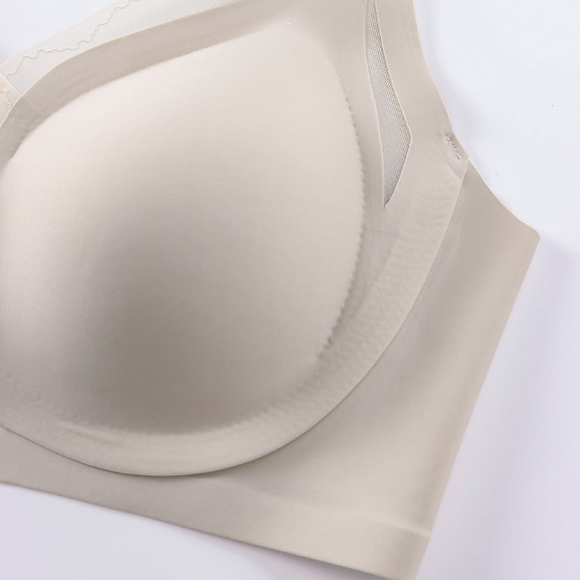 Cutout Mesh CrossOver Side-smoothing Wireless Bra