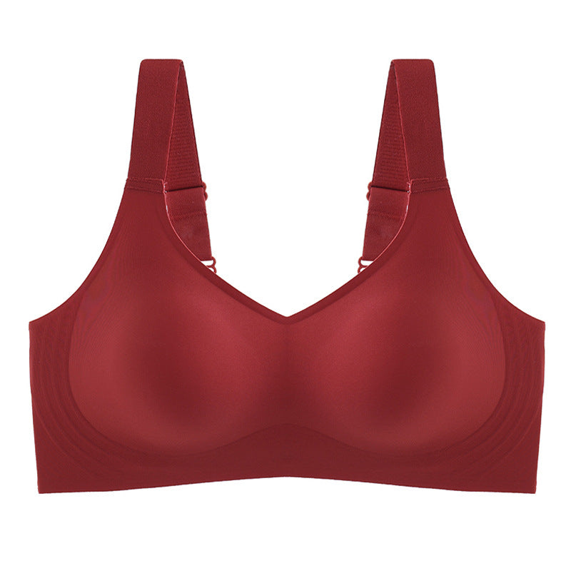 Sexy Seamless for Wireless Free Active V Neck Soft Full Coverage Comfort Bra