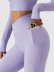 Live In Rib Crossover Pocket Leggings