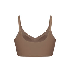 Extended Sizes Fixed Cup Wavy Wireless Bra