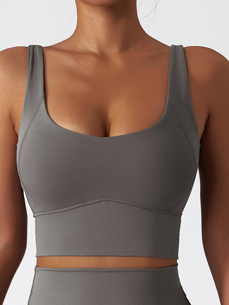 Air Cloud Wide Strap Open Back Sports Bra